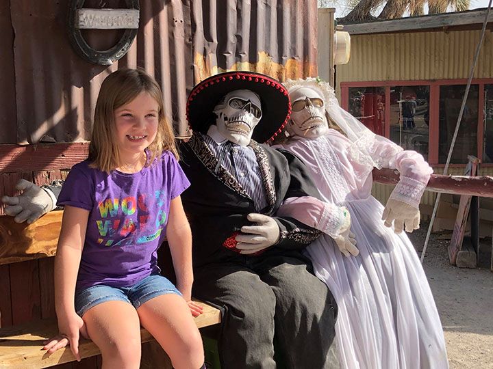 Oatman Arizona at Halloween