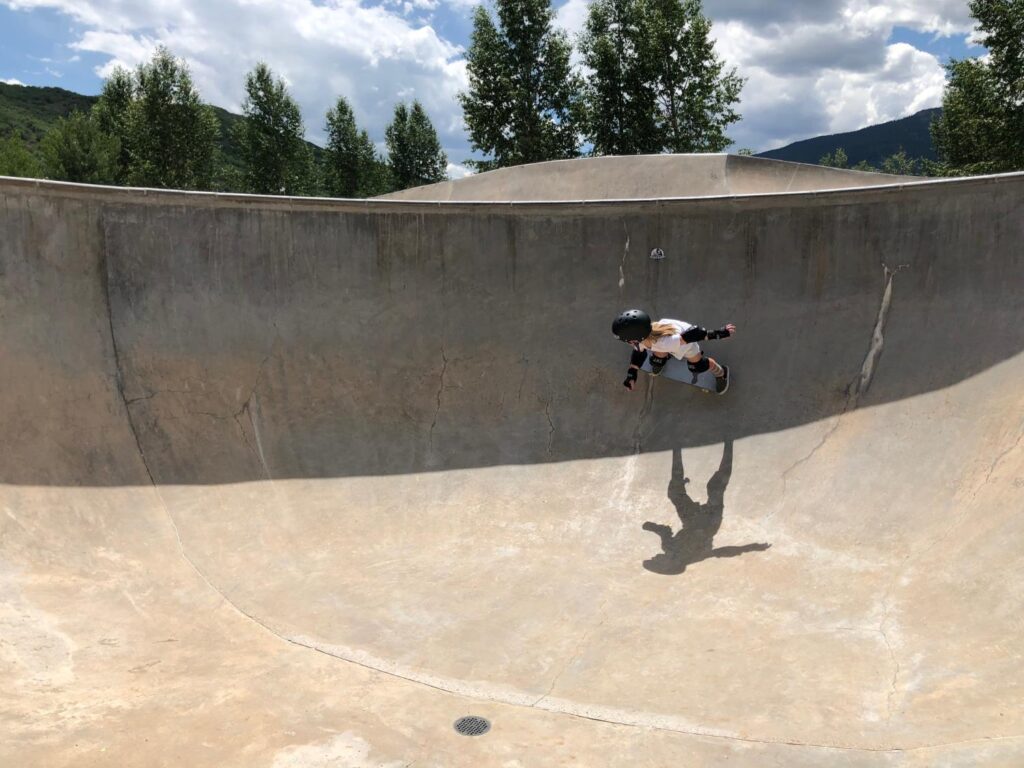 Skating Snowmass Skatepark